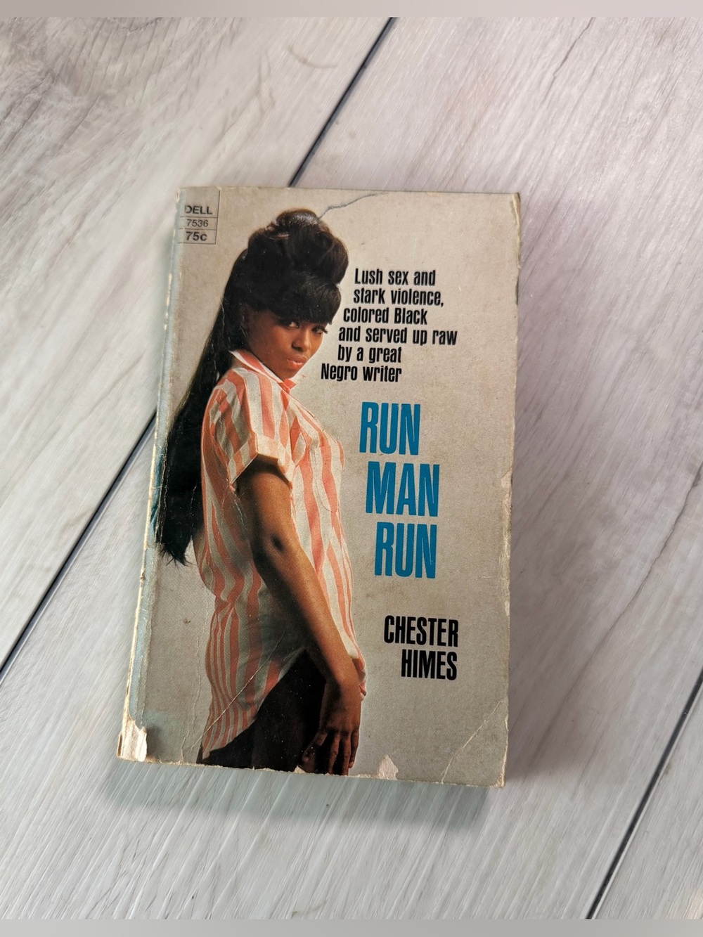 Vintage 1969 Run Man Run by Chester Himes First Dell Printing Paperback